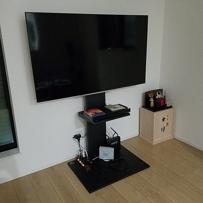 リビング/平成最後/wall/テレビスタンド/55インチテレビ...などのインテリア実例 20190501 000008