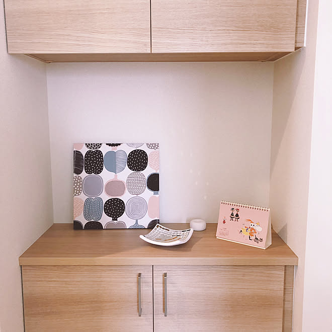 玄関 入り口 マリメッコ マリメッコファブリックパネル ナチュラル 新婚 などのインテリア実例 19 02 22 12 25 41 Roomclip ルームクリップ