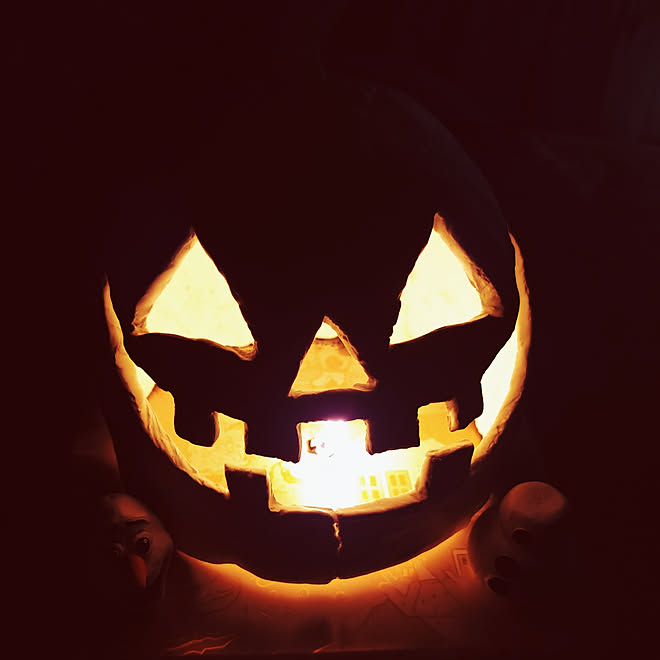 玄関 入り口 ハロウィン いつもありがとぉ E かぼちゃおばけ 紙粘土 などのインテリア実例 18 09 11 09 28 21 Roomclip ルームクリップ