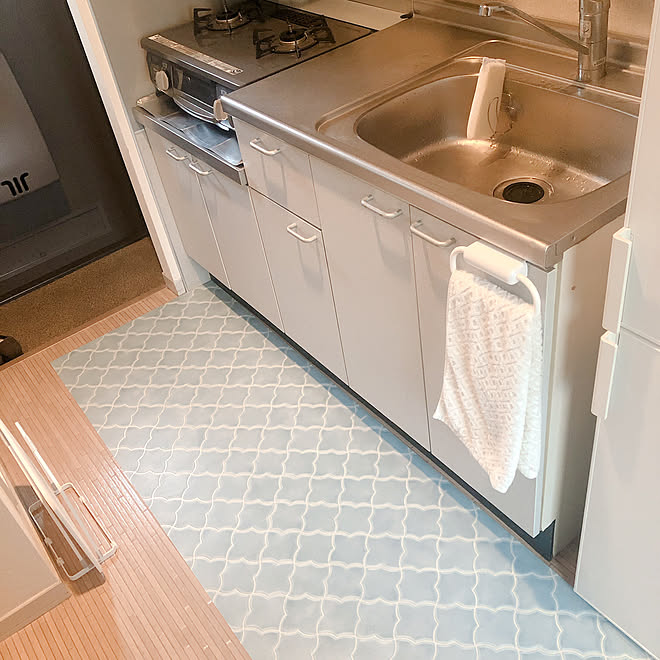 フロアマット キッチンマット ナチュラルインテリア ひとり暮らし 1k 居心地の良い空間作り などのインテリア実例 19 03 10 13 56 30 Roomclip ルームクリップ