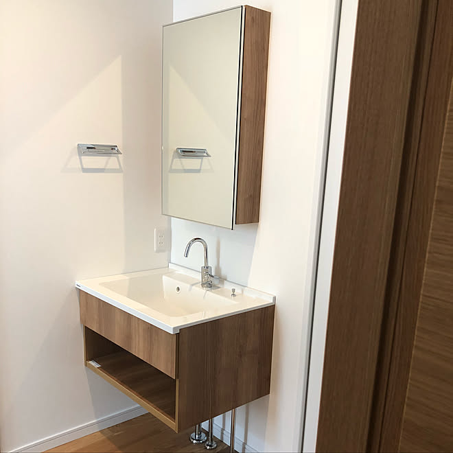 バス トイレ カワジュン タオル掛け フロート Panasonic洗面台 カワジュン などのインテリア実例 18 08 23 09 42 09 Roomclip ルームクリップ