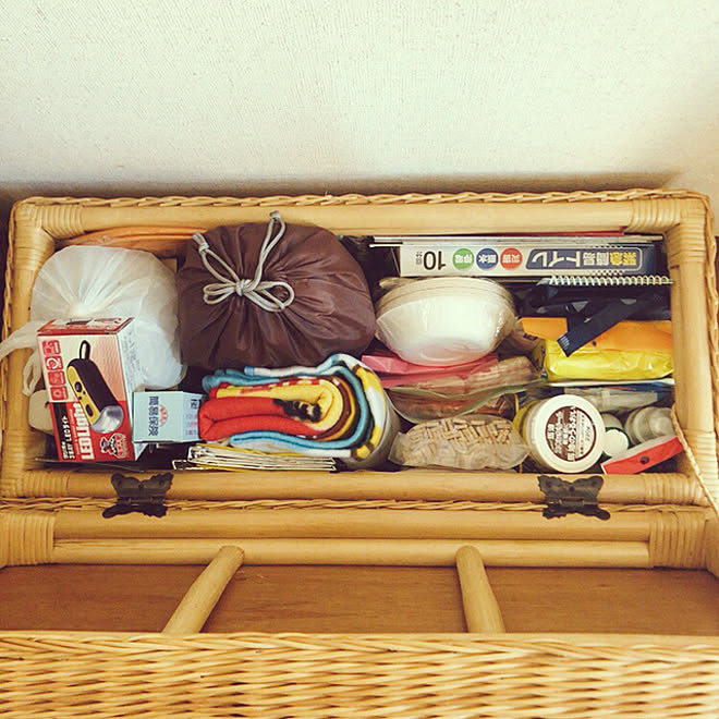 もしもの備え/防災用品/玄関インテリア/玄関収納/防災グッズとインテリア&hellip;などのインテリア実例 20200921 203812