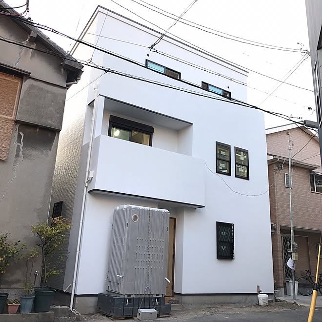 部屋全体 駐車場なし 狭小3階建 坪以下 無垢の床 などのインテリア実例 17 04 05 23 09 41 Roomclip ルームクリップ