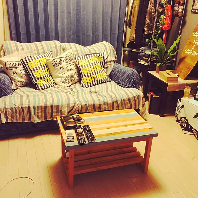 部屋全体 夏が待ち遠しい サーフテイストが好き サーファーズハウス 西海岸インテリア などのインテリア実例 16 04 29 26 39 Roomclip ルームクリップ