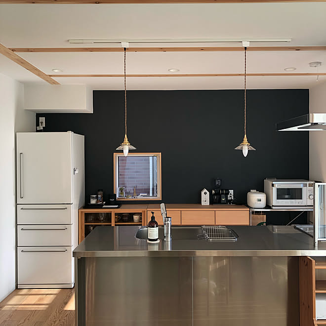 キッチン 無印良品の家 無印良品の家 木の家 Alexa 無印良品 などのインテリア実例 18 11 29 14 05 25 Roomclip ルームクリップ