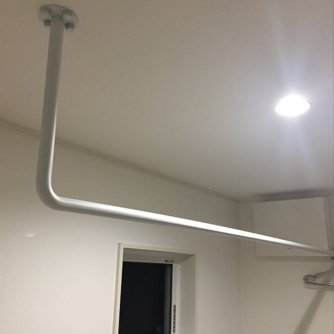 バス トイレ Facheli85 アイアン物干し アイアンバーのインテリア実例 2020 02 19 22 22 00 Roomclip ルームクリップ