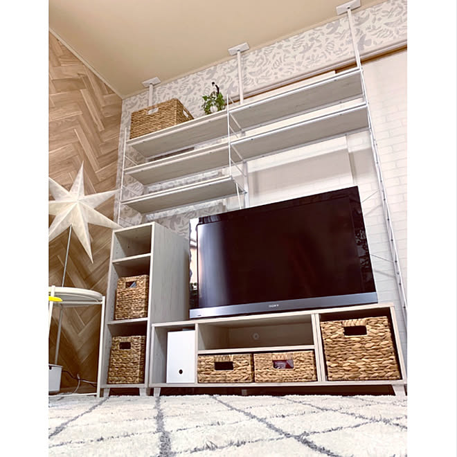 ニトリ壁面収納モニター 収納棚 壁面収納 ニトリ 収納 などのインテリア実例 11 22 11 14 22 Roomclip ルームクリップ