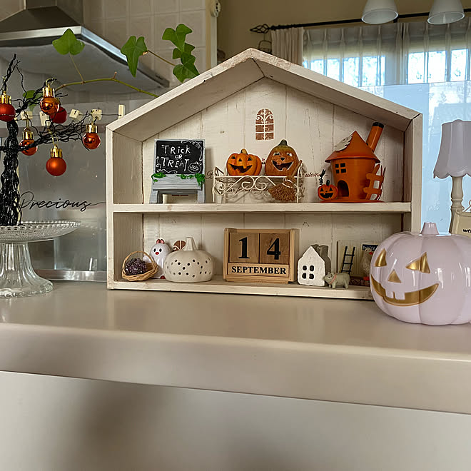 ハロウィンディスプレイ/雑貨/セリア/ダイソー/雑貨屋さん&hellip;などのインテリア実例 20200914 135329
