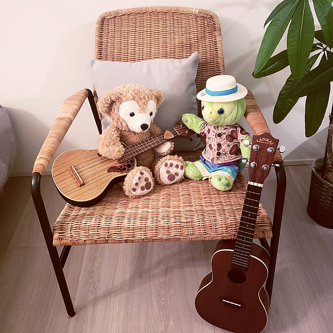 趣味部屋 オルメル ダッフィー ディズニー ウクレレ などのインテリア実例 21 09 19 22 31 50 Roomclip ルームクリップ