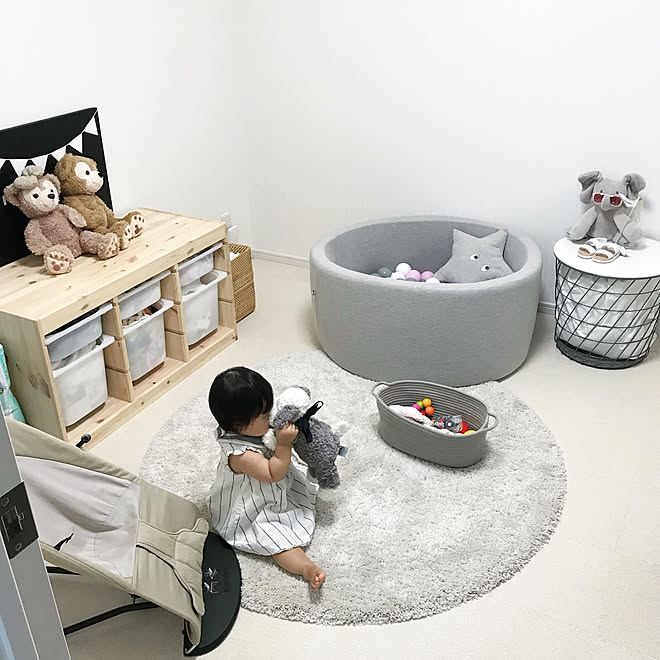 部屋全体 ボールプールお気に入り 赤ちゃんのいる暮らし 暮らしやすく 整理整頓 などのインテリア実例 18 08 02 22 31 36 Roomclip ルームクリップ