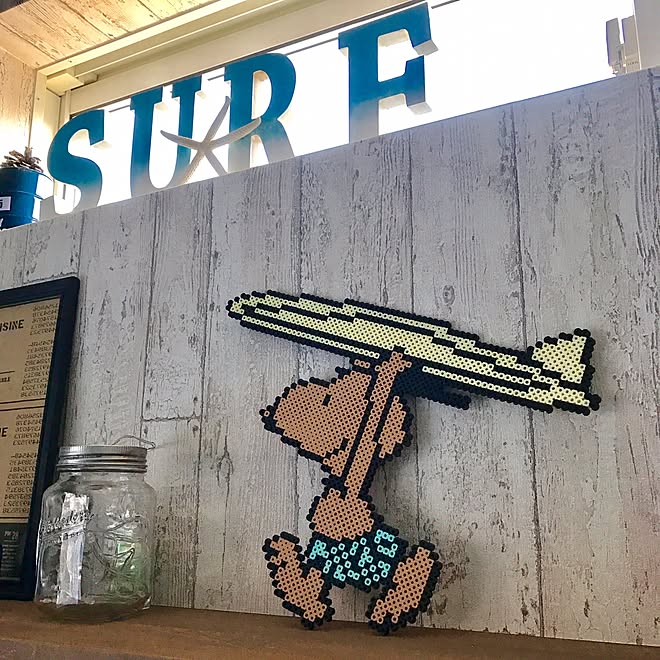 棚 ロンハーマン風 スヌーピー好き 中古住宅 極小住宅 などのインテリア実例 16 12 31 15 38 58 Roomclip ルームクリップ