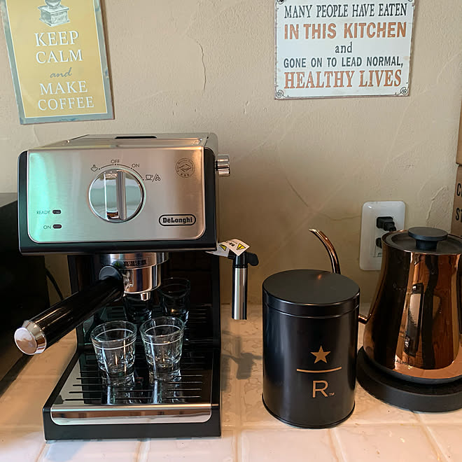 スターバックスコーヒー/カフェ風/エスプレッソマシン/コーヒーメーカー/キッチンのインテリア実例 20200518 215423