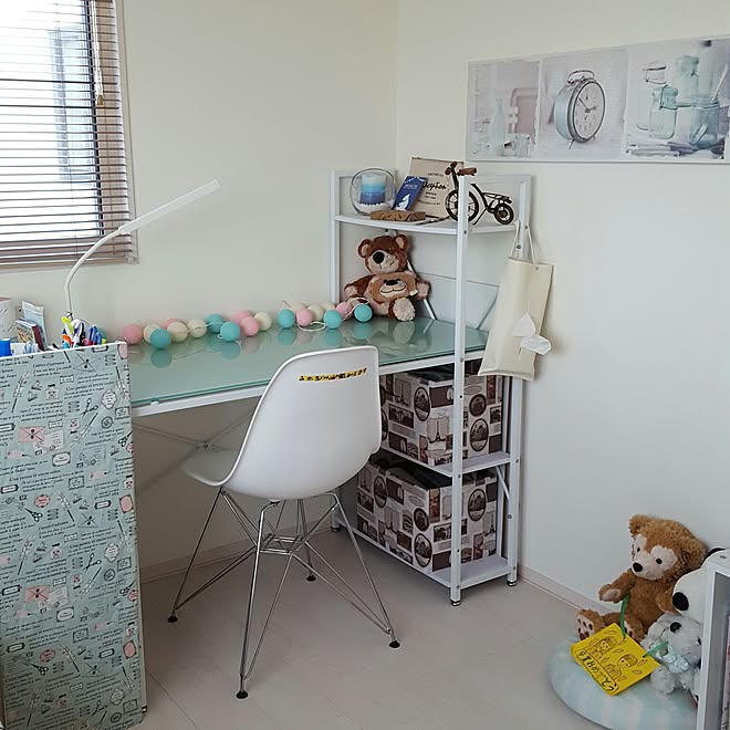 机/パステルカラーが好き♡/収納/女の子の部屋/こども部屋...などのインテリア実例 - 2016-07-19 18:08:09
