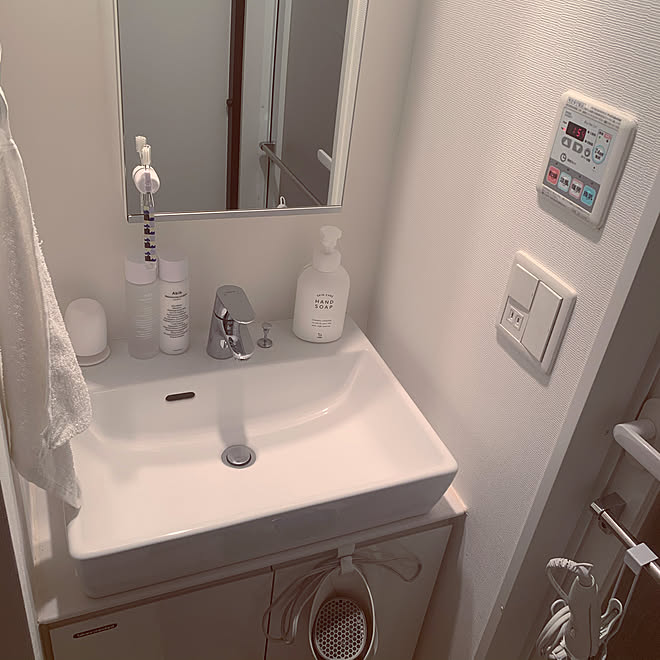 洗面所 独立洗面台 一人暮らし シンプル Ikea などのインテリア実例 06 14 13 59 07 Roomclip ルームクリップ