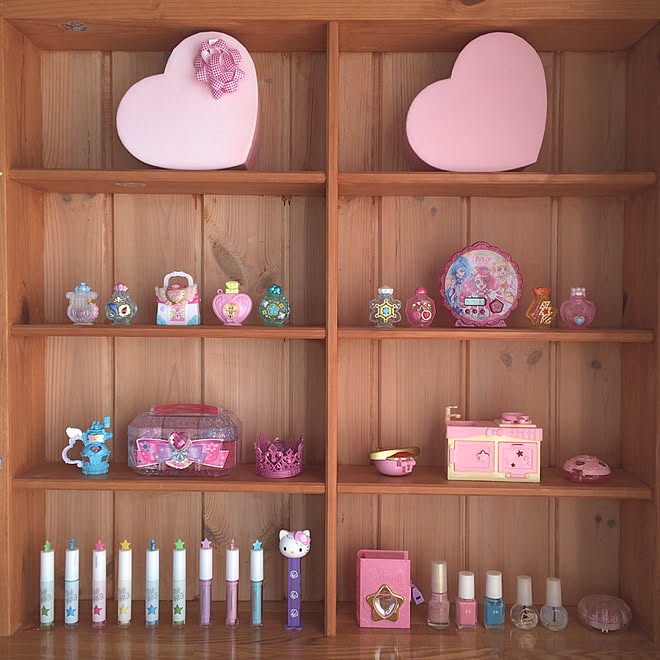おもちゃ収納 100均 こどものいる暮らし プリキュアグッズ ダイソー などのインテリア実例 09 08 09 21 39 Roomclip ルームクリップ