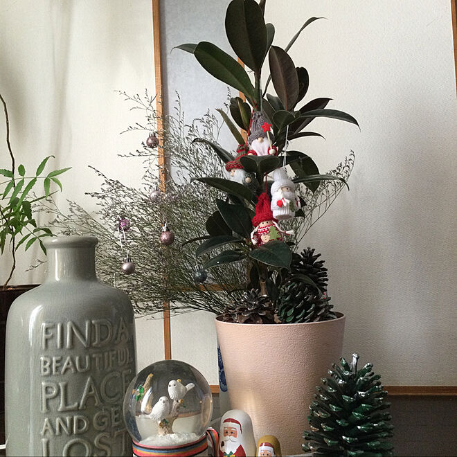 観葉植物 クリスマス クリスマスのインテリア実例 12 24 22 59 14 Roomclip ルームクリップ