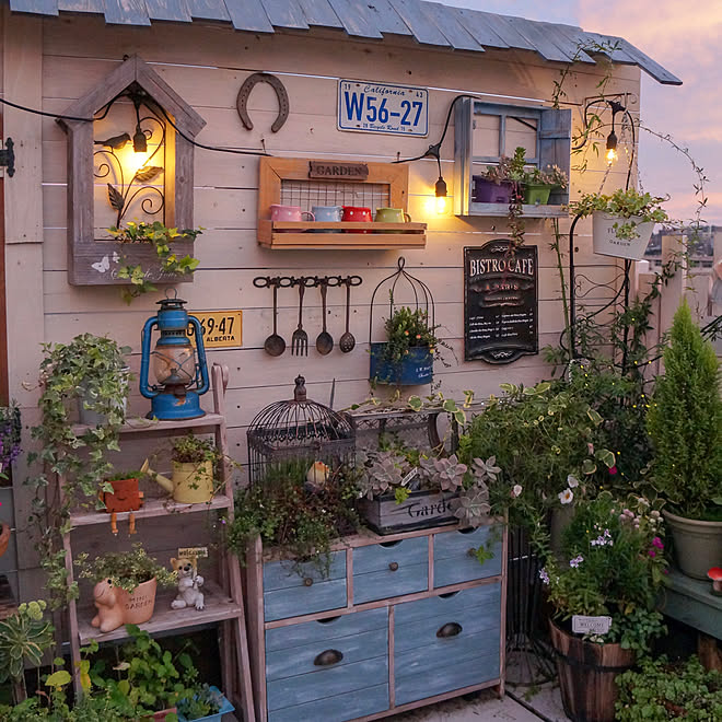 明かり Diy ベランダガーデニング ルーフバルコニー ウッドフェンス などのインテリア実例 19 08 30 22 03 59 Roomclip ルームクリップ