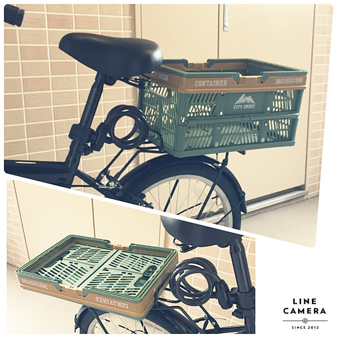 自転車 後ろ カゴ コンテナ