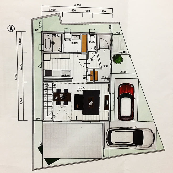 建て替え ゼロキューブ 1f 間取り 部屋全体のインテリア実例 05 19 00 21 21 Roomclip ルームクリップ