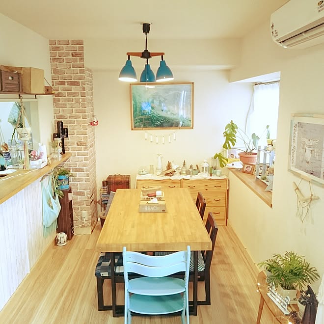 部屋全体/中古マンション/西海岸インテリア/カリフォルニアスタイル/ビーチハウス&hellip;などのインテリア実例 20161215 11