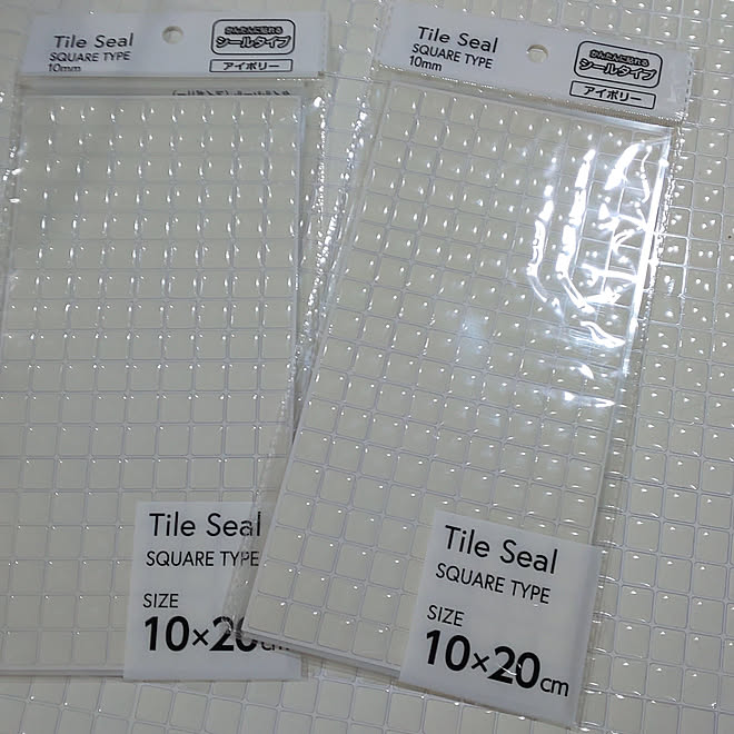 キッチン 100均 セリア タイルシールのインテリア実例 18 12 22 06 06 01 Roomclip ルームクリップ