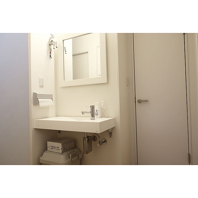 Totoすずり 2階洗面台 コロナ対策 洗面所 シンプル などのインテリア実例 09 21 11 11 Roomclip ルームクリップ