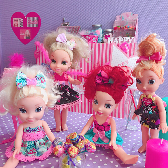 子供部屋 Barbie Pop ディズニー 壁紙屋本舗 などのインテリア実例 17 09 26 19 50 30 Roomclip ルームクリップ