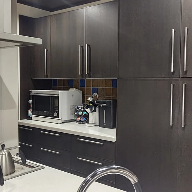 キッチン キッチン背面収納 イケアのキッチンのインテリア実例 22 02 09 38 40 Roomclip ルームクリップ