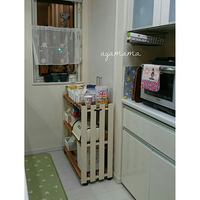 キッチン/すのこ/すのこリメイク/すのこDIY/すのこ棚&hellip;などのインテリア実例 20180905 015546