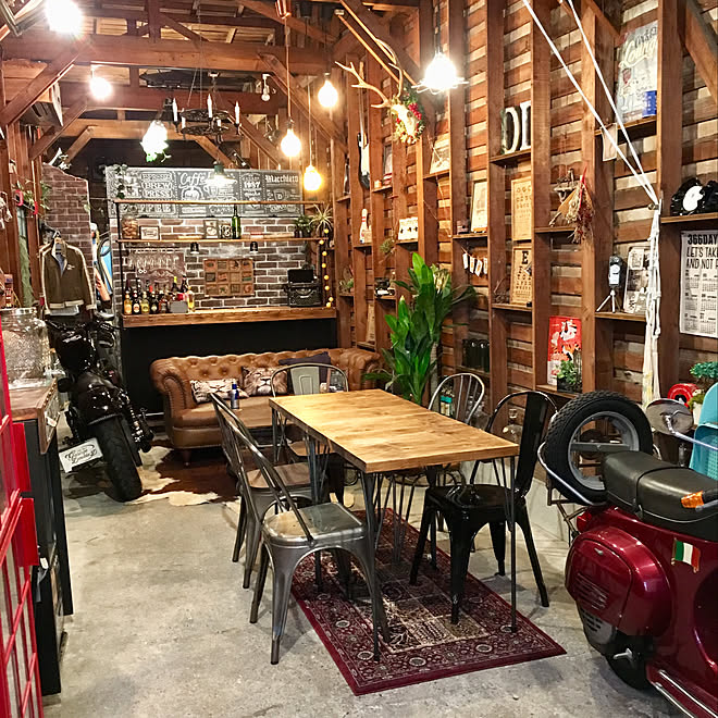 パーテーションdiy 秘密基地 お店ではありません Ig Garage Dd ガレージ などのインテリア実例 19 10 28 35 29 Roomclip ルームクリップ