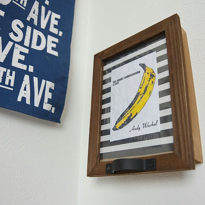 リモコン隠し ダイソー セリア アメリカン アンディウォーホル などのインテリア実例 17 02 14 16 25 59 Roomclip ルームクリップ