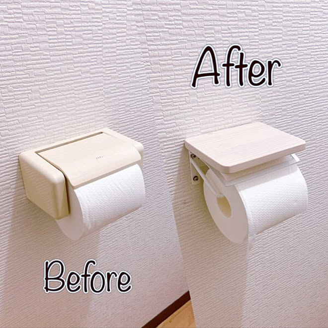 賃貸でも諦めない 賃貸 バス トイレ トイレットペーパーホルダーのインテリア実例 07 23 23 56 13 Roomclip ルームクリップ