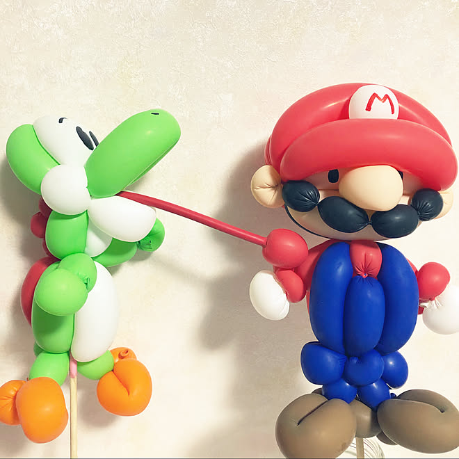 ヨッシー マリオ バルーンアート いいね フォロー本当に感謝です お返事 ㅅ 遅くてごめんね などのインテリア実例 22 02 19 14 47 47 Roomclip ルームクリップ