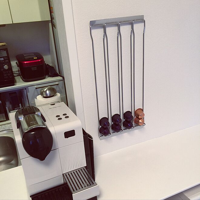 キッチン Nespresso ネスプレッソ カプセル収納 カプセルホルダー などのインテリア実例 17 03 26 06 17 56 Roomclip ルームクリップ