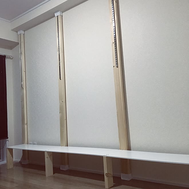 壁 天井 Diy 2x4 ショップ風 自作ハンガーラック などのインテリア実例 16 08 17 07 52 Roomclip ルームクリップ