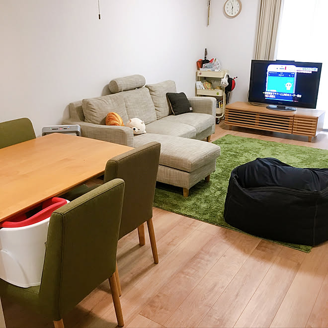 アルダー材の家具/建売住宅でも快適生活/ナチュラルインテリア/グリーンインテリア/子供のいる暮らし&hellip;などのインテリア実例 2019