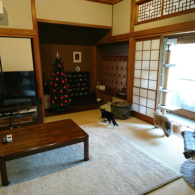 リビング 日本家屋 古民家 冬じたく 八畳和室 などのインテリア実例 18 11 16 12 46 33 Roomclip ルームクリップ