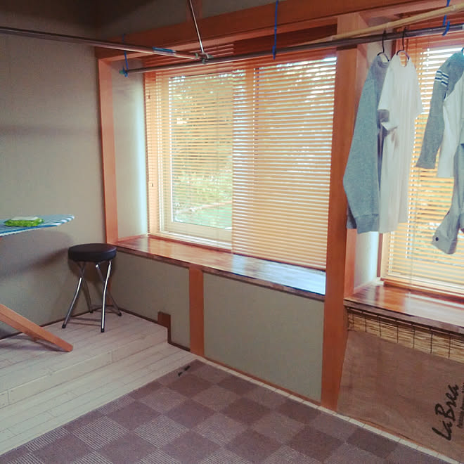 部屋全体 障子からブラインド 和室リメイク中のインテリア実例 18 09 12 17 26 03 Roomclip ルームクリップ