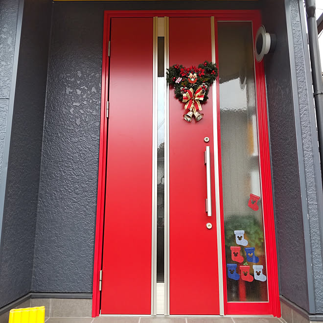 玄関 入り口 クリスマス 癒し ディズニー クリスマスリース などのインテリア実例 21 12 15 14 19 01 Roomclip ルームクリップ