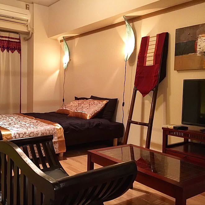 壁 天井 バリ コーディネーター 寝室 間接照明 などのインテリア実例 16 09 28 21 59 24 Roomclip ルームクリップ