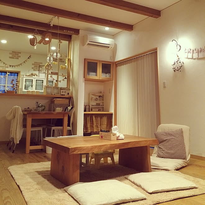 部屋全体/作業台/ちらっと見えるキッチン/ダイニングテーブル＆チェア/リビング&hellip;などのインテリア実例 20160121 1724