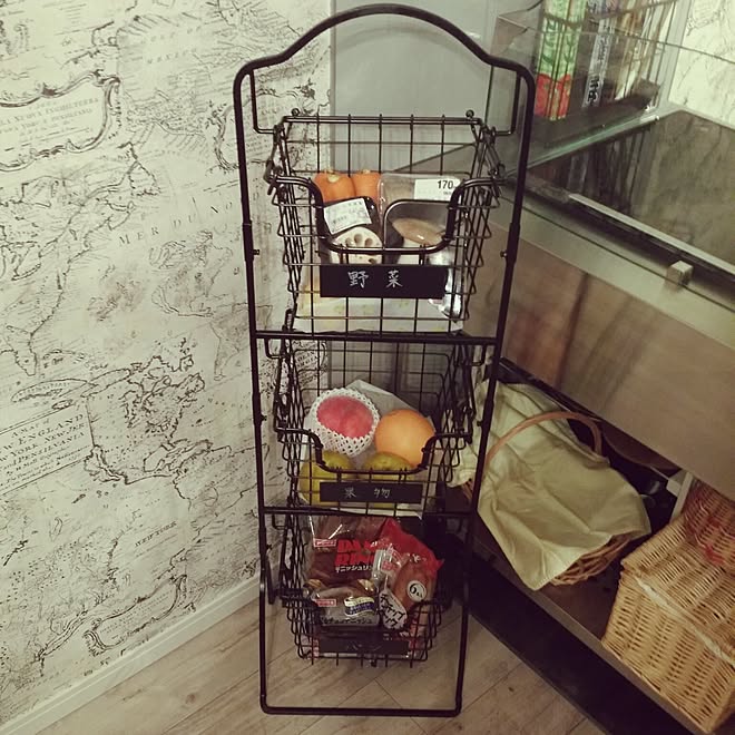 コストコ キッチン ワイヤーバスケットのインテリア実例 16 09 06 18 31 58 Roomclip ルームクリップ