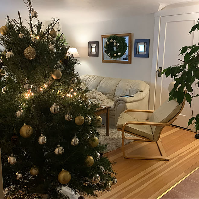 本物のもみの木 リース クリスマスツリー クリスマス 築100年 などのインテリア実例 12 07 05 26 41 Roomclip ルームクリップ