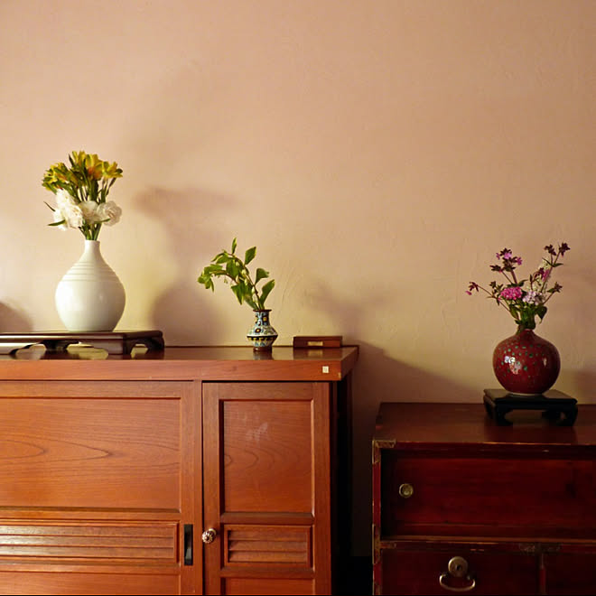 壁 天井 漆喰壁diy Diy セルフリフォーム 和風の玄関 などのインテリア実例 18 05 30 00 30 47 Roomclip ルームクリップ