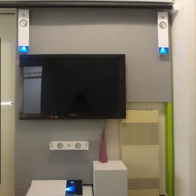 壁掛けテレビ Ur賃貸 Diy ディアウォール ラブリコ などのインテリア実例 05 07 07 23 39 Roomclip ルームクリップ