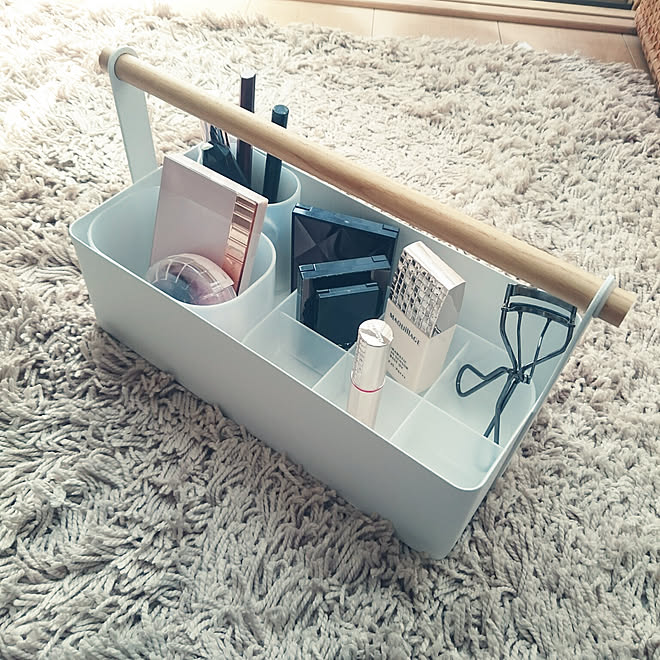 部屋全体 一人暮らし 無印良品 トスカ メイクボックス などのインテリア実例 18 10 03 12 06 46 Roomclip ルームクリップ