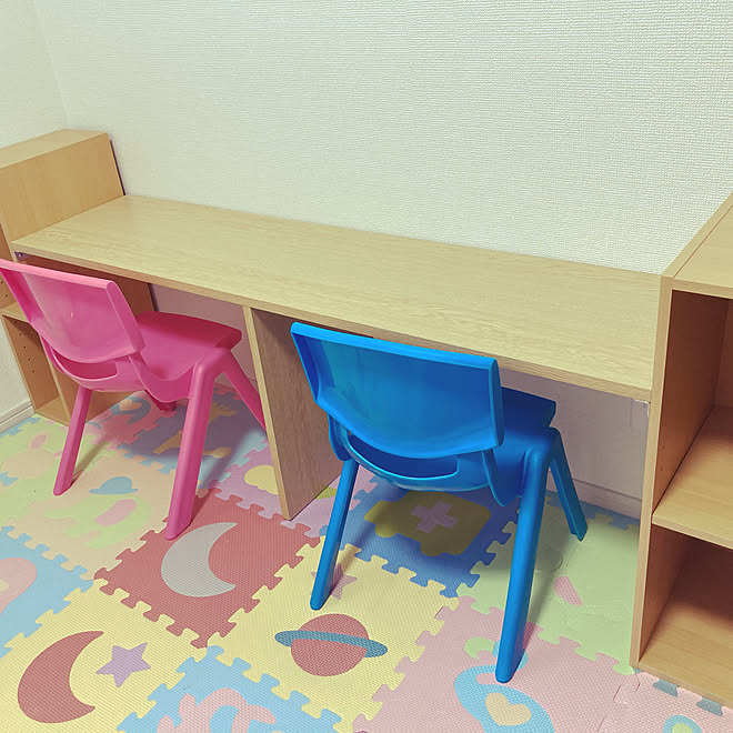 Diy 机 こども部屋のインテリア実例 08 09 19 38 56 Roomclip ルームクリップ