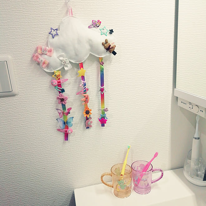 壁 天井 ゆめかわいい 可愛い雑貨 ハンドメイド 北欧雑貨 などのインテリア実例 03 29 00 30 Roomclip ルームクリップ