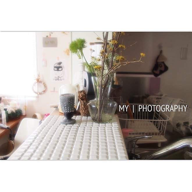 キッチン/タイルシート/モザイクタイル/DIY-tileのインテリア実例 - 2016-03-14 22:45:51