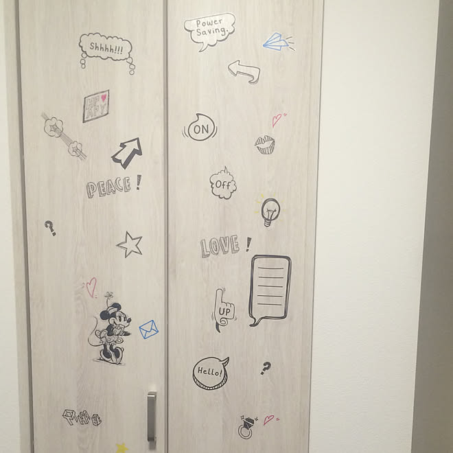 玄関 入り口 パナソニック ベリティス ホワイトオーク ディズニー カインズホームのインテリア実例 18 07 08 23 40 59 Roomclip ルームクリップ